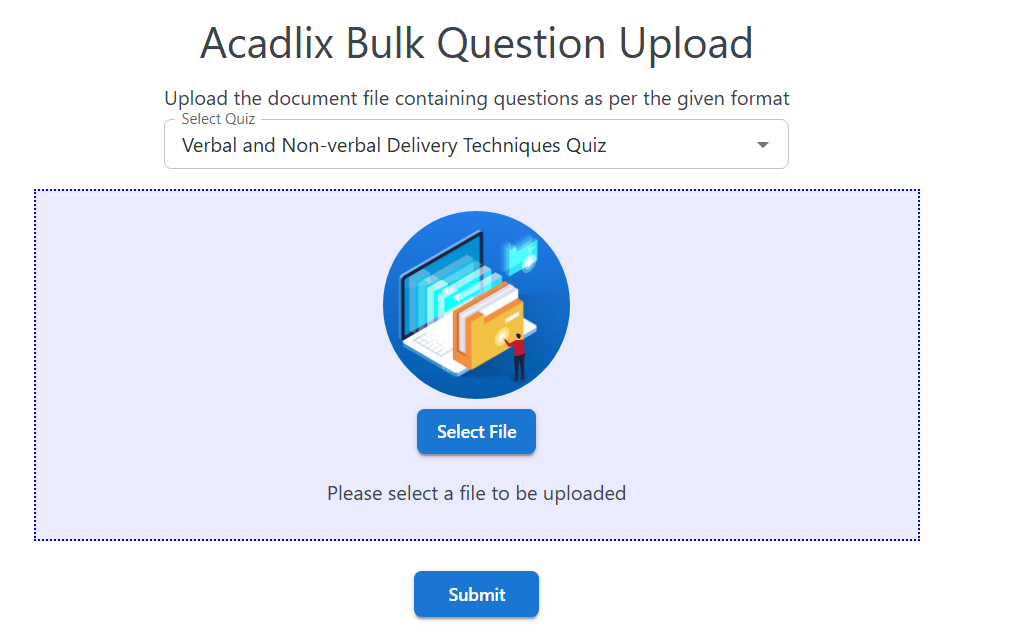 Bulk Question Upload addon 