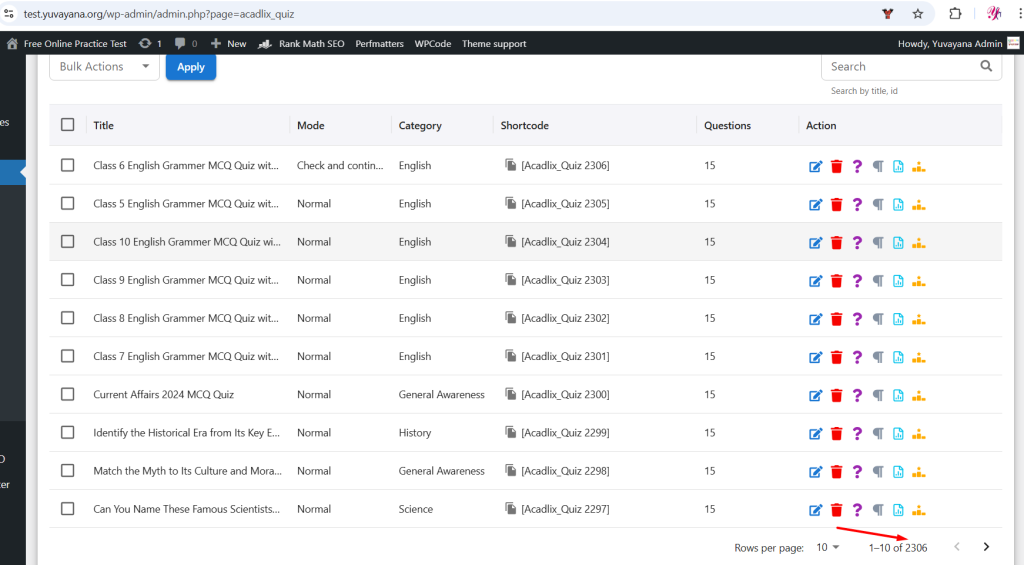 acadlix after migration